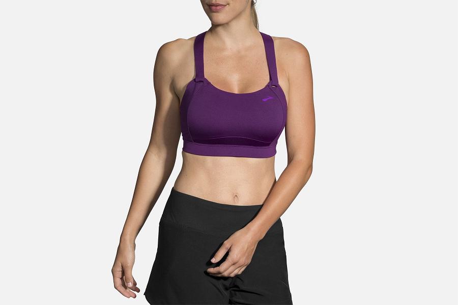 Brooks Juno Women Athletic Wear & Sports Bra Purple IJG237196